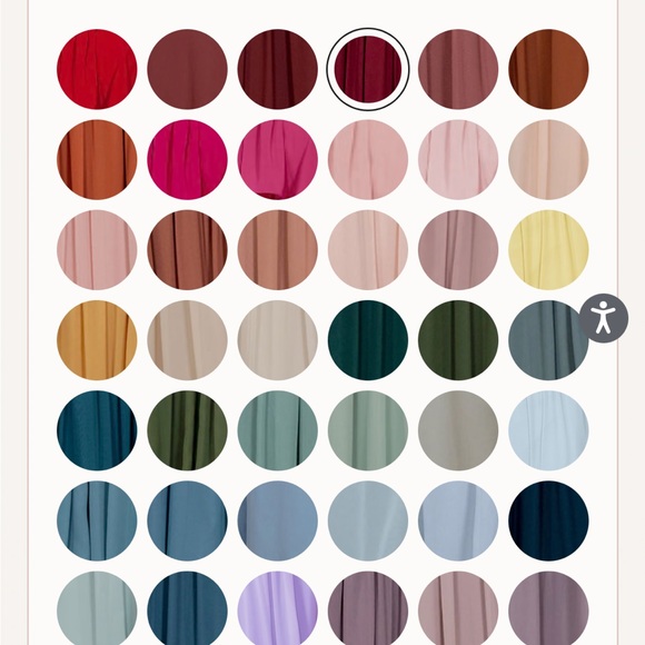 Revelry Penelope Chiffon Bridesmaid Dress in Marsala LONG - Picture 5 of 9